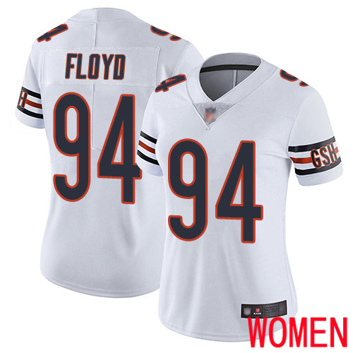 Chicago Bears Limited White Women Leonard Floyd Road Jersey NFL Football #94 Vapor Untouchable->women nfl jersey->Women Jersey